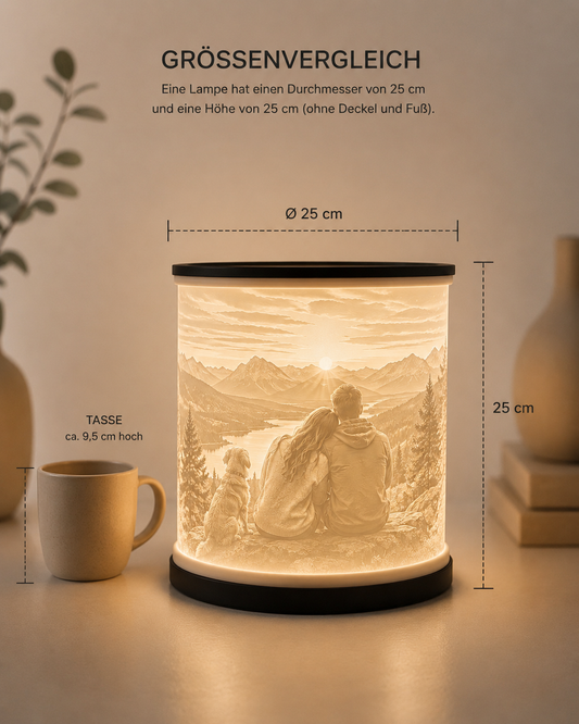 Lithophane Lampe / Individuelle Lampe